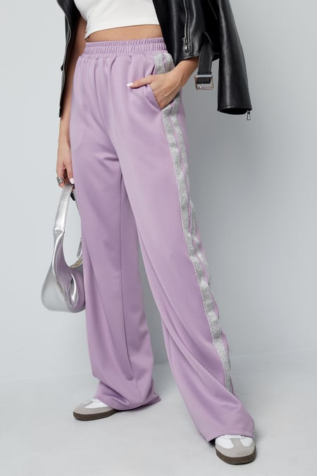 Gestreepte must have broek - rood S