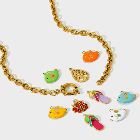 Pendentif DIY Goutte d'huile colorée 2