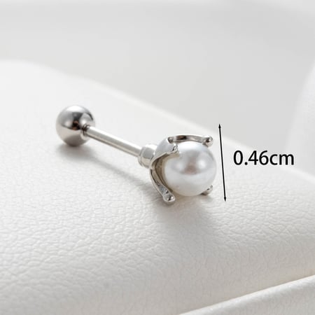 1 pièce de boucles d&#39;oreilles à tige en acier titane et zircone pour femme, série simple, classique, fleur, sans placage