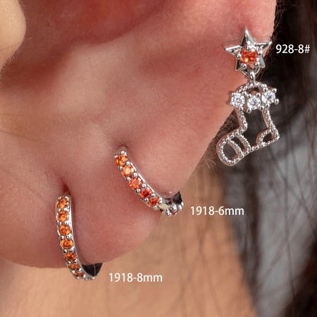 1 Piece Simple Series Classic Geometric Copper No Plating Material Zircon Women Stud Earrings 2