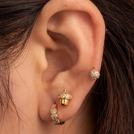 1 Piece Simple Series Simple Geometric Copper No Plating Material Zircon Women Stud Earrings 2