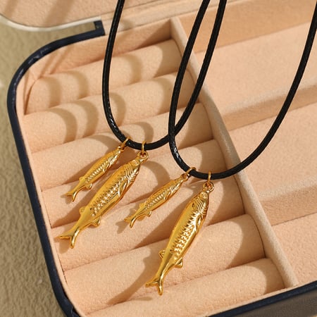1 stuk romantische serie natuurlijke dieren titanium staal  vergulde dames hanger kettingen
