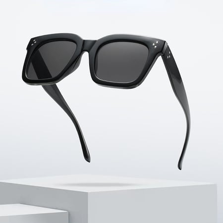 1 Pair Simple Series Daily Solid Color Plastic Women Sunglasses 2