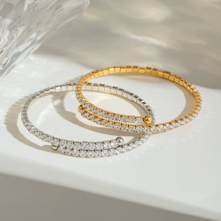 1 pieza de lujosa serie sexy anular de acero inoxidable chapado en oro para mujer 2
