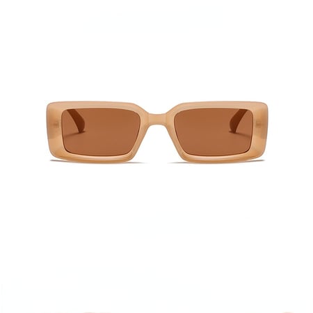 1 par de gafas de sol de plástico con estampado de leopardo retro de serie simple para mujer
