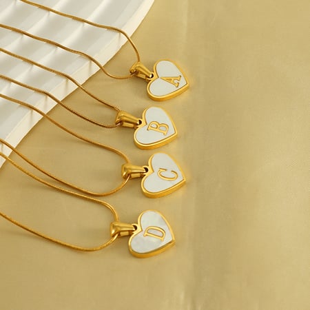 1 Piece Simple Series Daily Letter Women's Pendant Necklaces 2