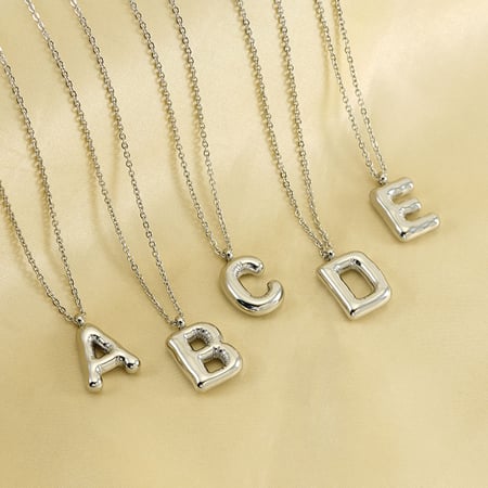 1 Piece Simple Series Daily Letter  Women's Pendant Necklaces 2