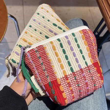 1 Piece Ethnic Series Daily Plaid Polyester Women's Bags 2