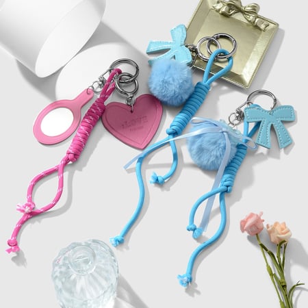 1 Stück Romantische Serie Sweet Heart Alloy Damen Taschenanhänger 2