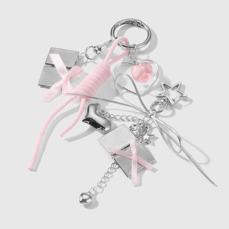 1 Piece Romantic Series Sweet Heart Alloy Women's Bag Charms 2