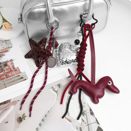 1 Piece Simple Series Retro Animal Leather Women's Bag Charms