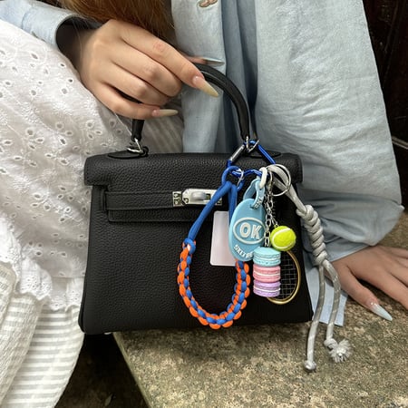 Breloques de sac pour femme en alliage géométrique, série simple, sport, 1 pièce