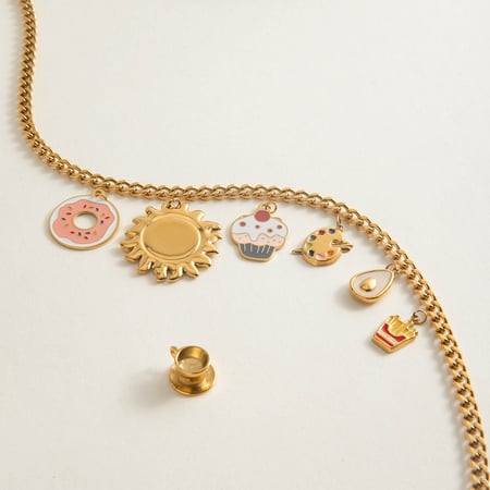 1 Piece Chain Stainless Steel Gold Color  Women's DIY Chain Necklaces 2