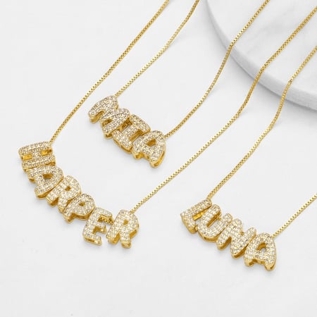1 paar eenvoudige serie casual letter koper goudkleurige vergulde zirkoon dames hangers
