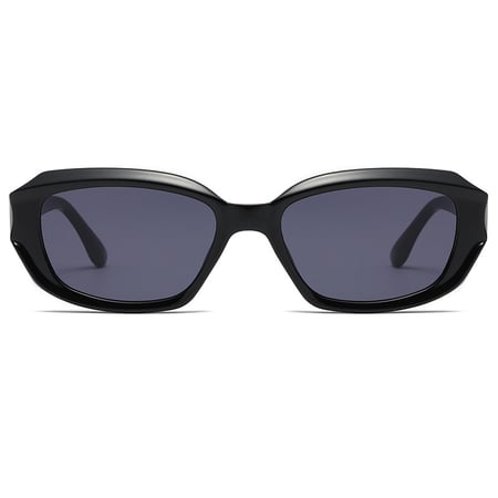 1 par de gafas de sol de plástico de color sólido para mujer, serie simple, para uso diario