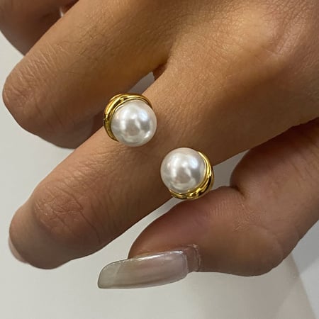 bague simple pour femme, série classique , en acier inoxydable couleur or