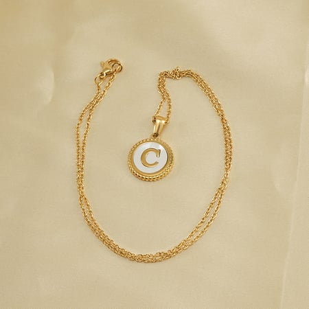 1 Piece Golden Simple Series Simple Letter Women's Pendant Necklaces