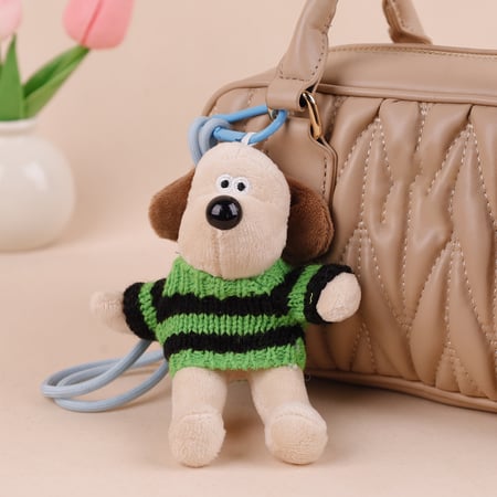 1 pièce de breloques de sac pour femme en rayonne, série simple, motif animal mignon