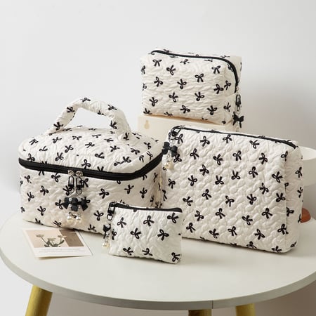 1 paire de sacs pour femmes en polyester avec nœud papillon, série simple 2
