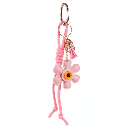 1 Stück Romantische Serie Süße Blume PU Damen Taschenanhänger 2
