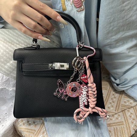 Breloques de sac pour femme en alliage géométrique, série simple, sport, 1 pièce 2