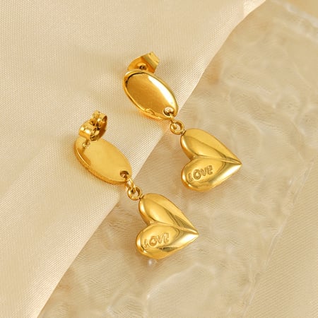 1 Pair Letter Love Women's Pendant Earrings