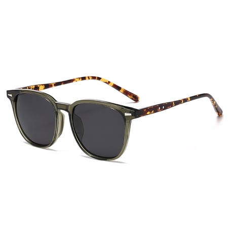 1 Pair Classic Series Retro Patchwork Plastic Women's Sunglasses