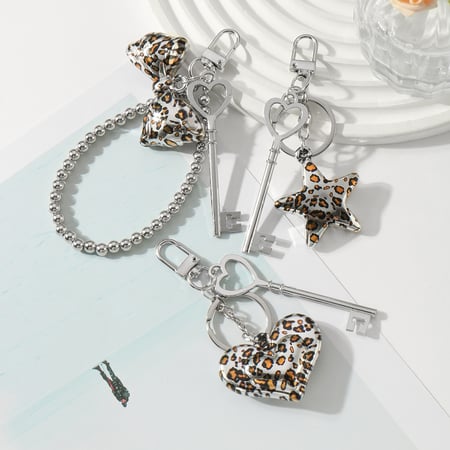 1 Piece Simple Series Retro Leopard Print CCB Women's Bag Charms 2