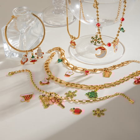 1 Piece Ethnic Series Classic Cartoon Stainless Steel Gold Color Women's Pendants
