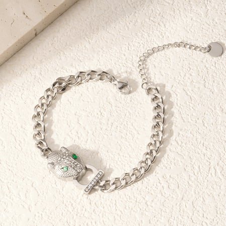 1 Piece Luxurious Series Retro Animal Titanium Steel   Gold Color  Women's Chain Bracelets