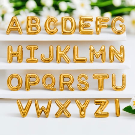 1 pair simple series simple letter  gold plated women pendants 2