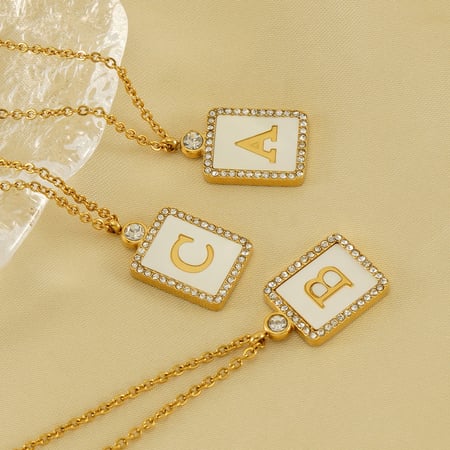 1 Piece Simple Series Daily Letter Women's Pendant Necklaces