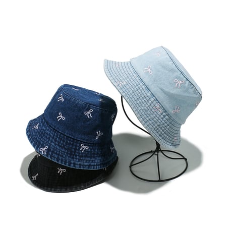 1 pieza de sombreros de algodón para mujer con lazo bonito de serie simple 2