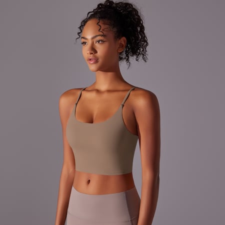 1 Piece Solid Corlor Comfortable Daily Sports Bra Women's Sport Outdoor Clothing 2