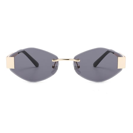 1 stuk Simple Series Daily Solid Color Alloy dameszonnebril 2