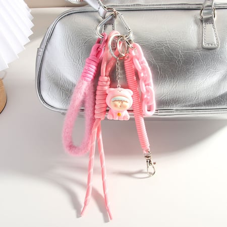 1 Piece Romantic Series Daily Funny Cartoon Kid Downy Rayon Women's Bag Charms