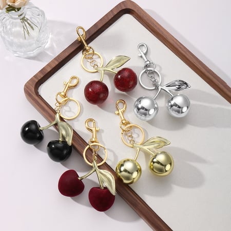 Classic Cherry Bag Charms 2