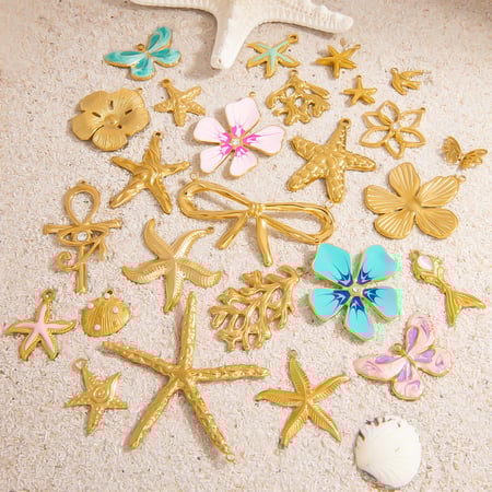 style oceanic stainless steel gold color pendants 2