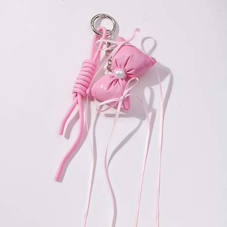 1 Piece Sweet Love Bow Knot  Women's Bag Charms