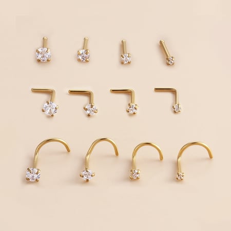 1 stuk delicate zirkonia dames neuspiercing 2
