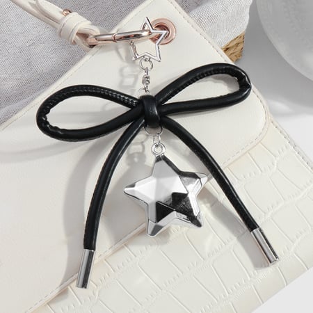 1 Piece Simple Leather Bow Knot Women's Bag Charms 2