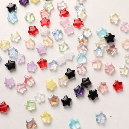 Dazzling Transparent Star Glass DIY Jewelry Beads 2