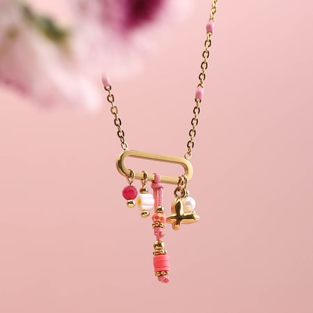 Mini Butterfly Stainless Steel Gold Color Pendant Necklaces 2