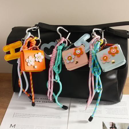 1 Stück Romantische Serie Täglicher Buchstabe PU Damen Taschenanhänger 2