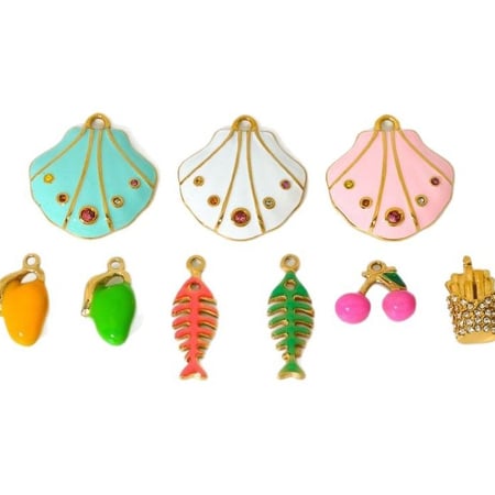 Pendentif en acier inoxydable en forme de fruit mignon à faire soi-même