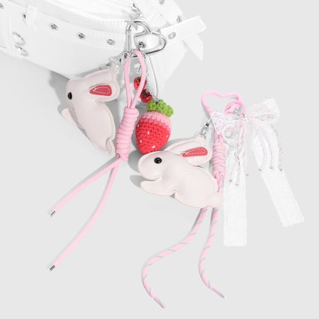 Cute Rabbit Bag Charms 2
