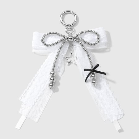 Beaded Bow Knot Bag Charms