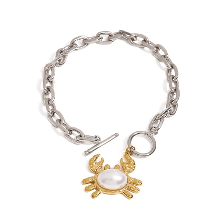 Niedliche Krabben-Charm-Armbänder aus Edelstahl in verschiedenen Farben 2