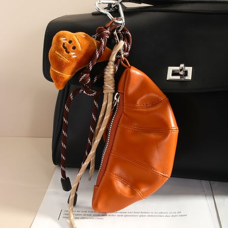 Porte-monnaie vintage en forme de croissant pour femme 2