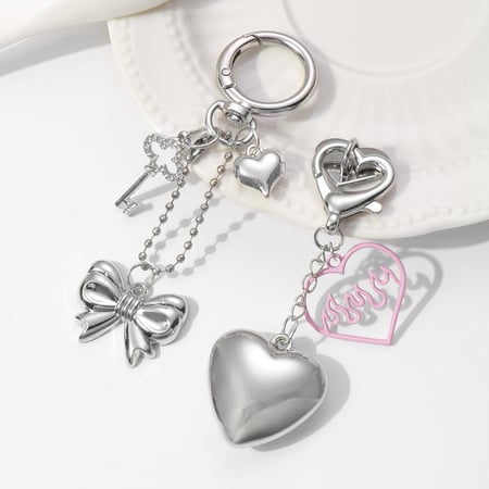 1 Stück Simple Series Simple Bow Knot Alloy Damen Taschenanhänger 2
